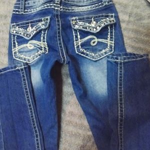 Girls size 10 Justice Bling skinny jeans